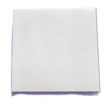 White airlaid event napkin with custom logo preview