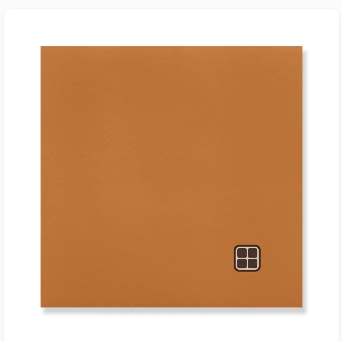 Airlaid dinner napkin in terracotta