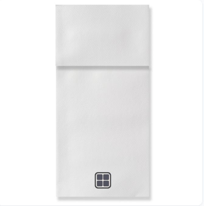 Kangaroo fold airlaid napkin sample
