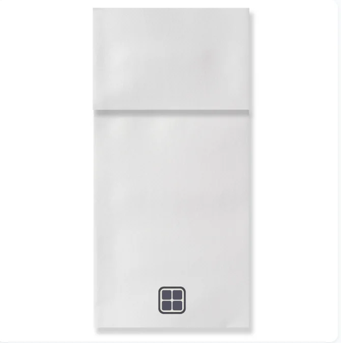 Kangaroo fold airlaid napkin sample
