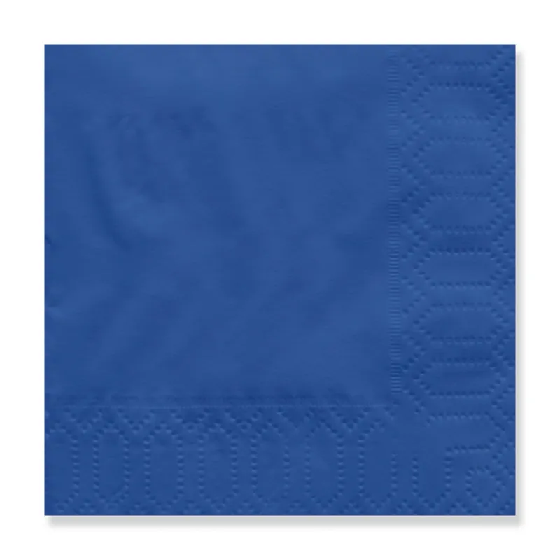 Navy 2-ply cocktail napkin, 7.87 in open (3.94 × 3.94 in folded)