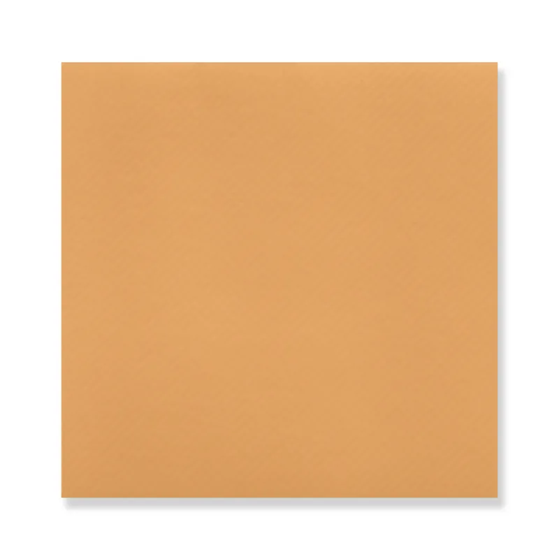 Apricot Airlaid cocktail napkin, 7.87 in open (3.94 × 3.94 in folded)