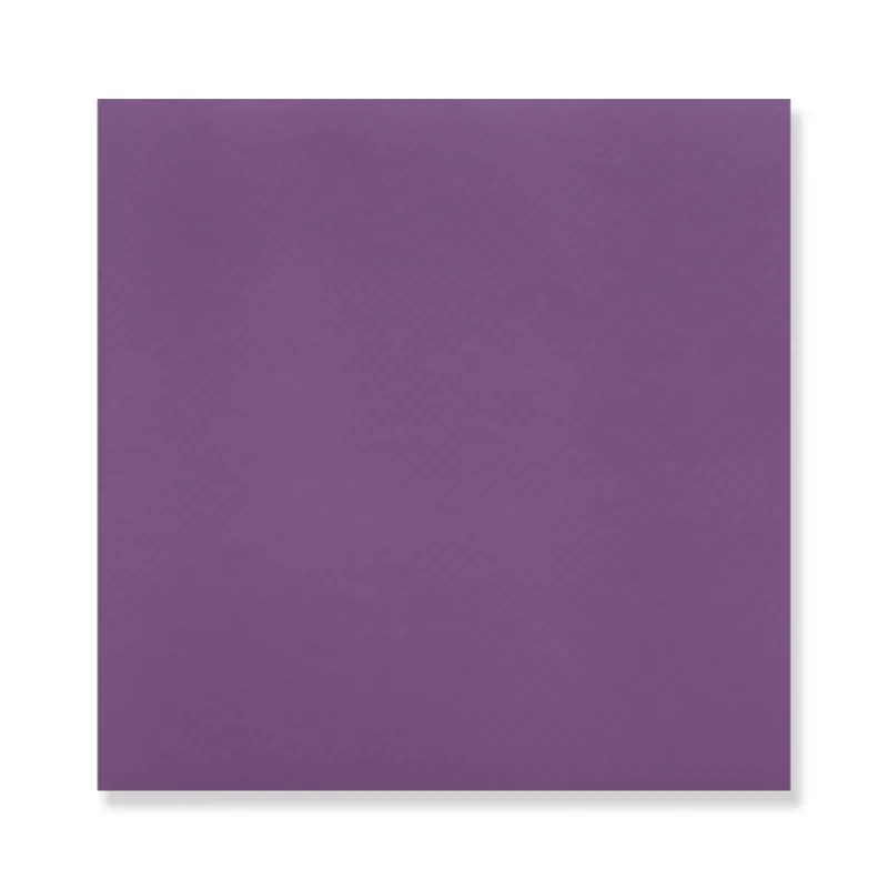 Eggplant Airlaid cocktail napkin, 7.87 in open (3.94 × 3.94 in folded)