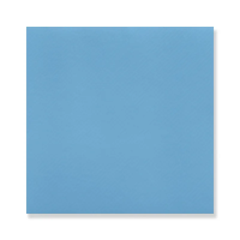 Light blue Airlaid cocktail napkin, 7.87 in open (3.94 × 3.94 in folded)