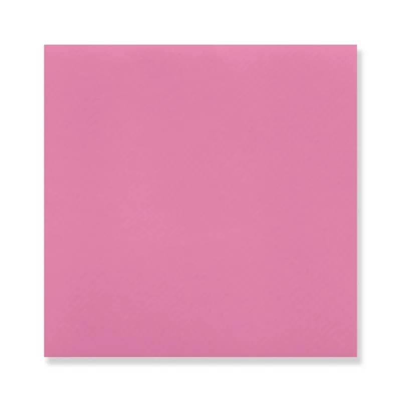 Pink Airlaid cocktail napkin, 7.87 in open (3.94 × 3.94 in folded)