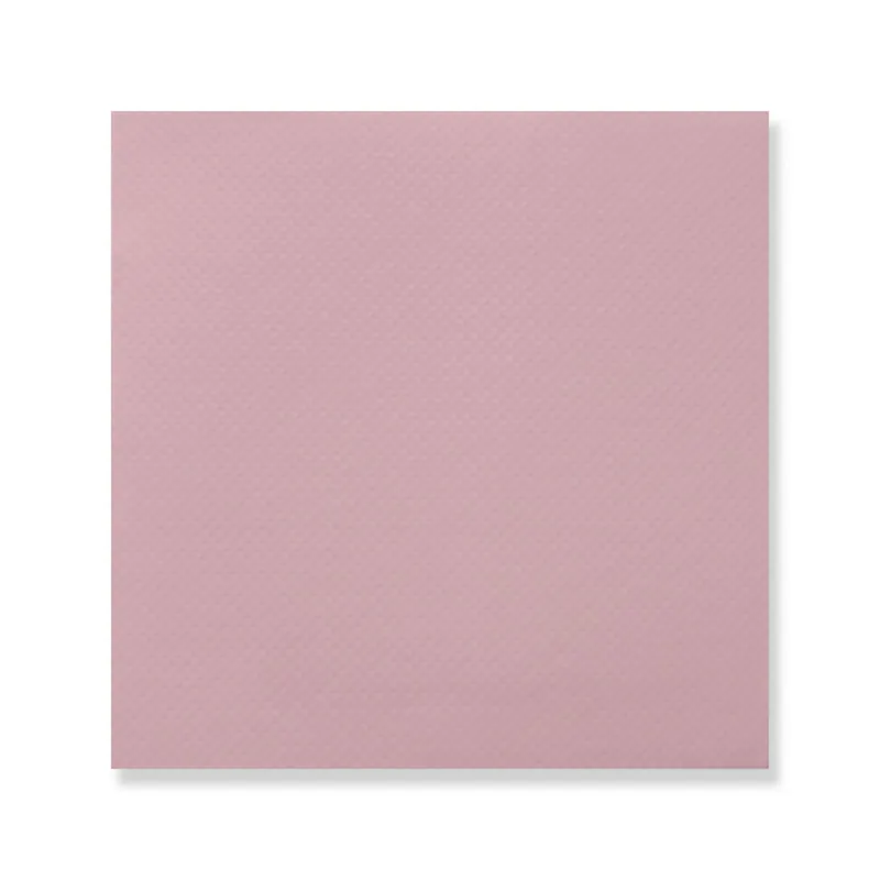 Blush Doble Punto cocktail napkin, 7.87 in open (3.94 × 3.94 in folded)