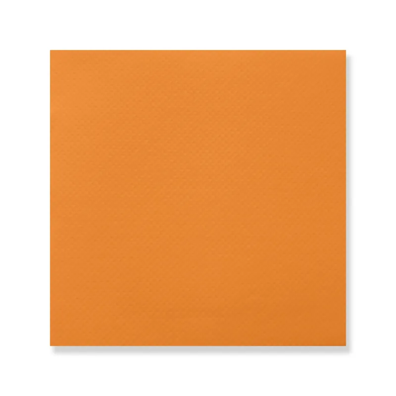 Orange Doble Punto cocktail napkin, 7.87 in open (3.94 × 3.94 in folded)