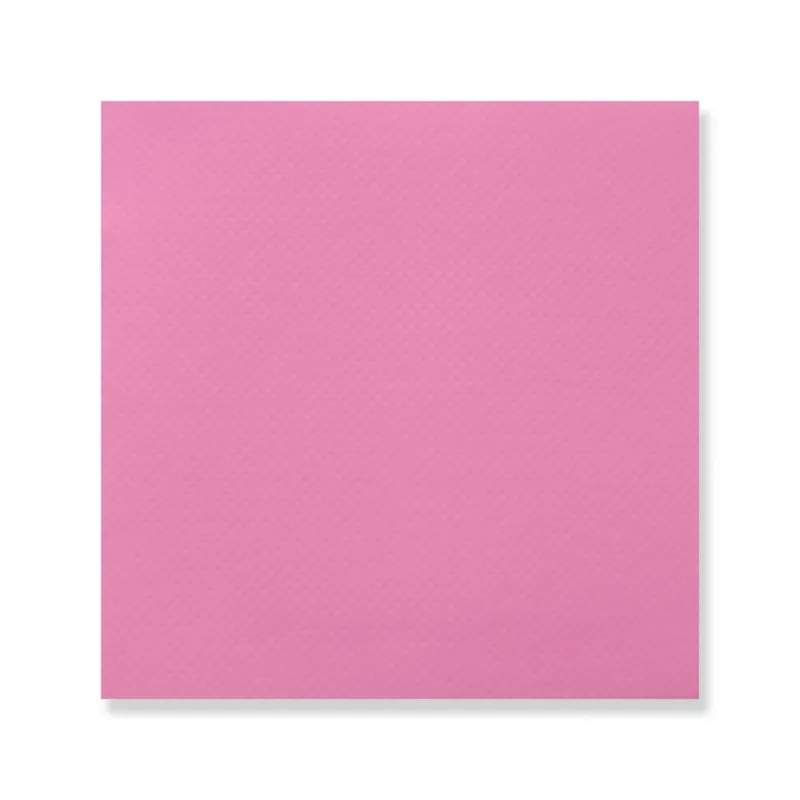 Pink Doble Punto cocktail napkin, 7.87 in open (3.94 × 3.94 in folded)