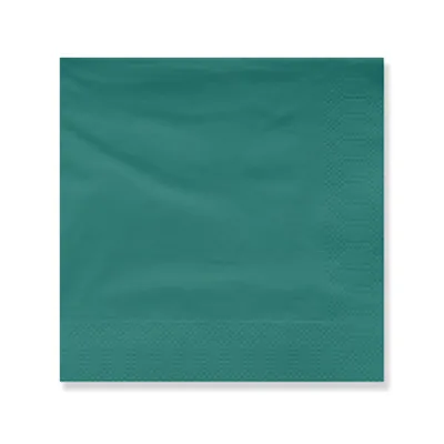 Pine green 2-ply dinner napkin, 12.99 in open (6.50 × 6.50 in folded)