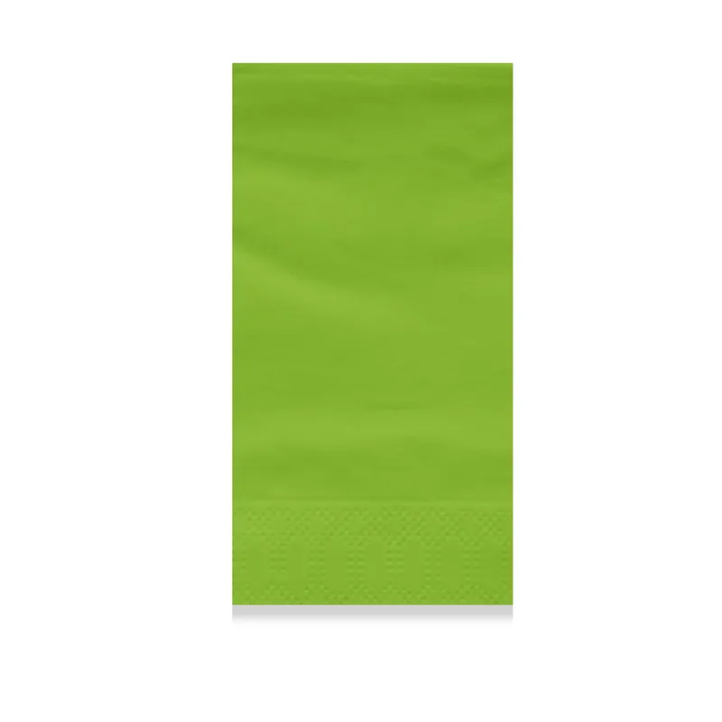 Pistachio 2-ply napkin in 1/8 fold, 15.75 in open (3.94 × 7.87 in folded)