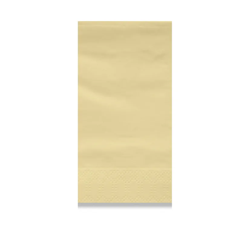 Vanilla 2-ply napkin in 1/8 fold, 15.75 in open (3.94 × 7.87 in folded)